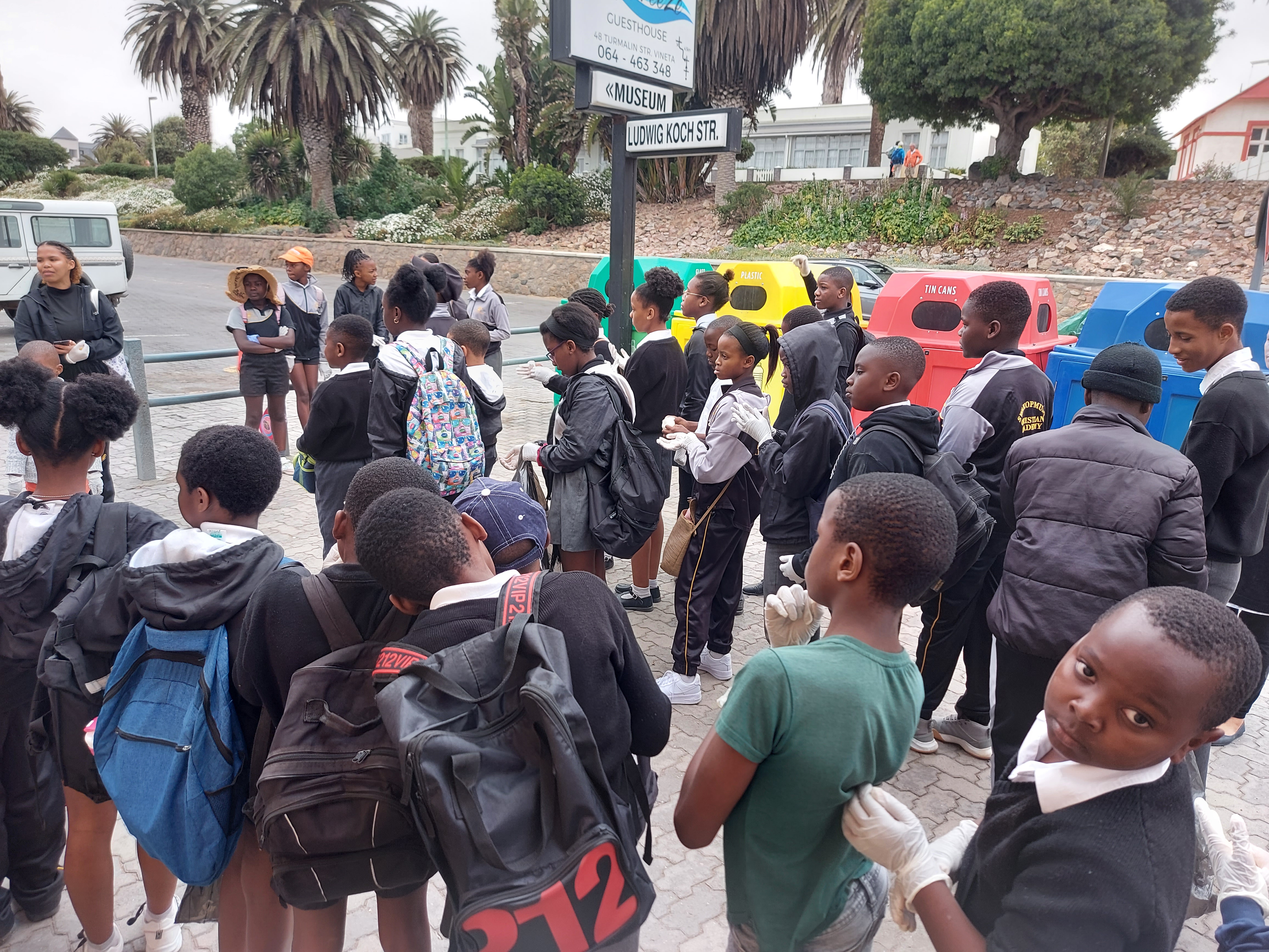 Community service at the beach